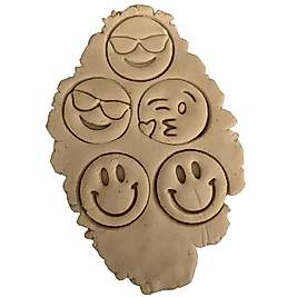 Emoji Şeklinde Kurabiye Kalıbı 3 Adet